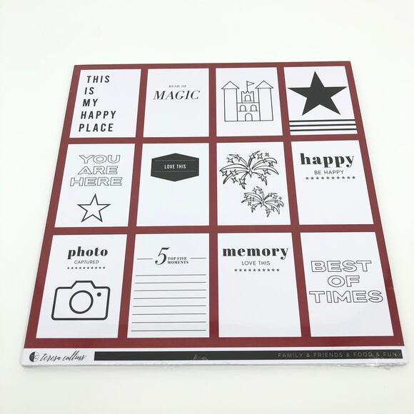 Teresa Collins Scrapbook Paper Pads 12x12 Lot 4 Scrapbooking Clear Acetate - Picture 7 of 9